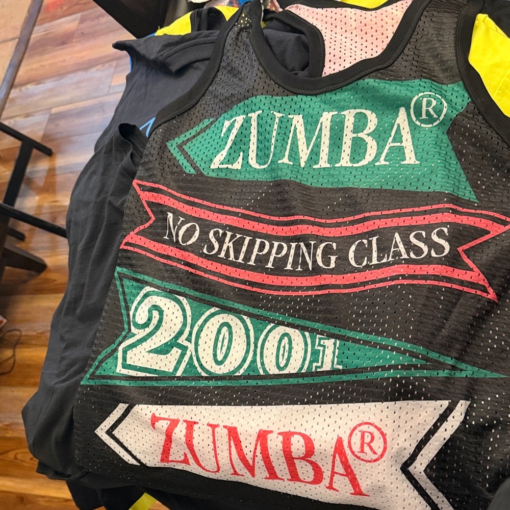 Zumba Fitness One Piece - Black, Green, Red Accents